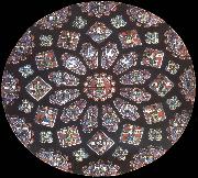 Jean Fouquet Rose window, northern transept, cathedral of Chartres, France France oil painting reproduction